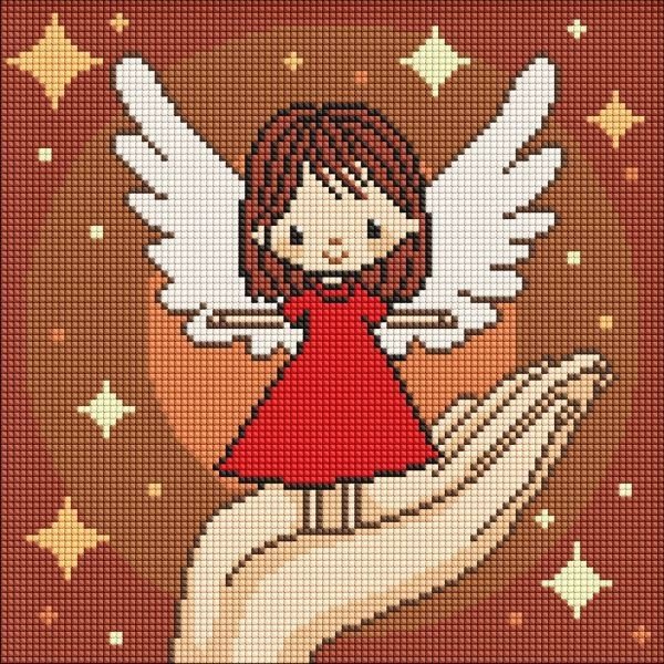 Алмазна мозаїка - "Долоня дива" ©art_selena_ua, 30х30см