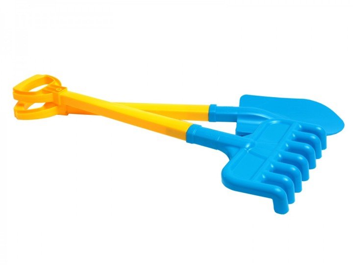 Набір "Лопата + Граблі Технок" (синій)