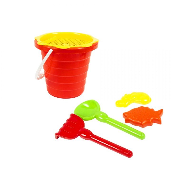 Пісочний набір, середній (червоний)