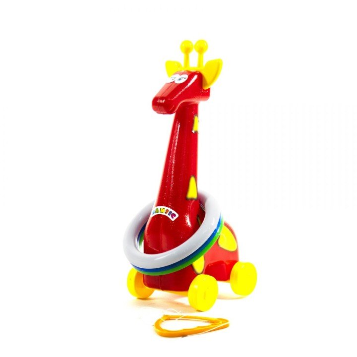 Кільцекид на колесах "Жираф" (червона)