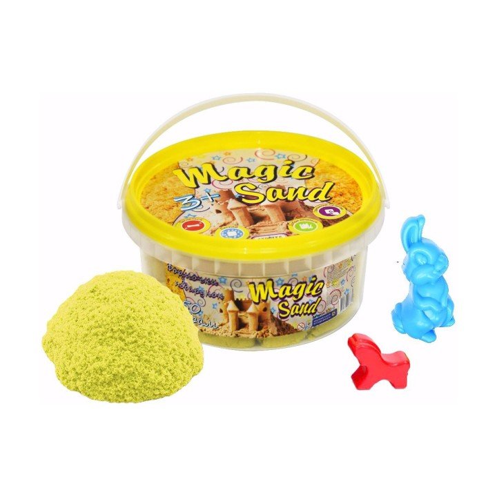 Кінетичний пісок "Magic Sand", 350 г (жовтий)