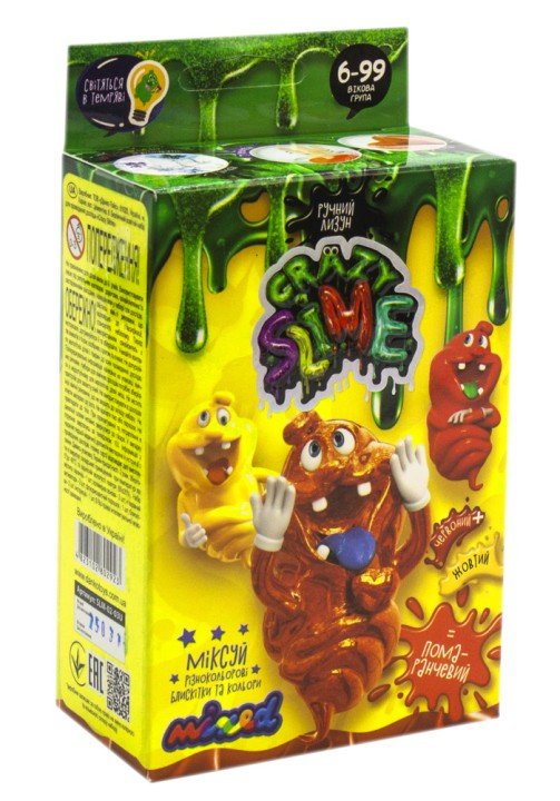 Набір для дослідів "Crazy Slime - Лизун своїми руками" (помаранчевий)