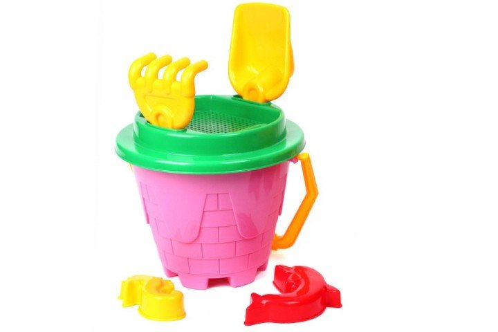 Набір пісочний "Замок Технок", рожевий