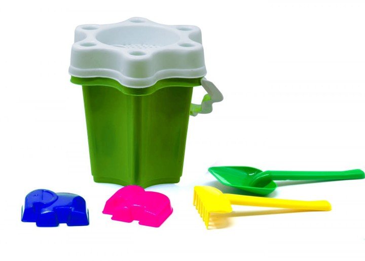 Відро Квіточка-2 набір (ЛОП + граб + 2 пас) салатовий.