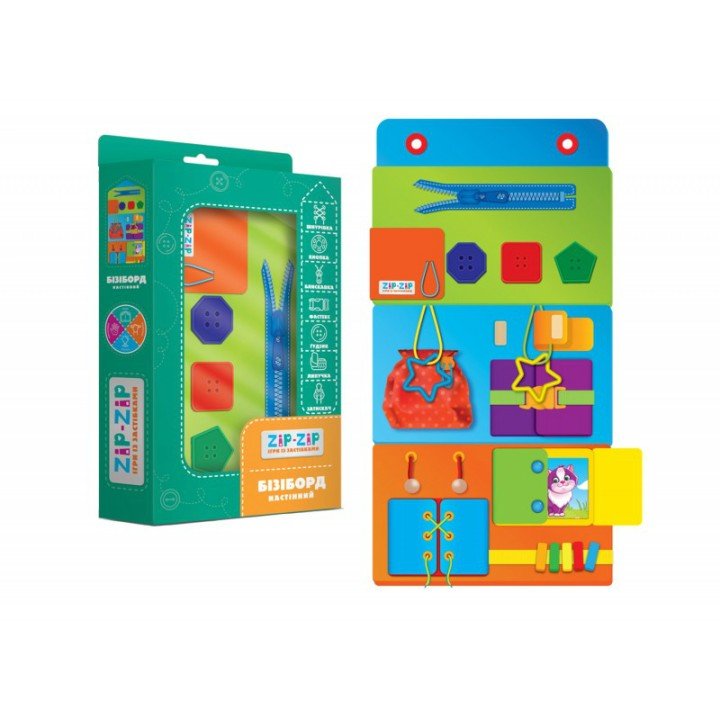 Гра із застібками "Бізіборд: Настінний" (укр)