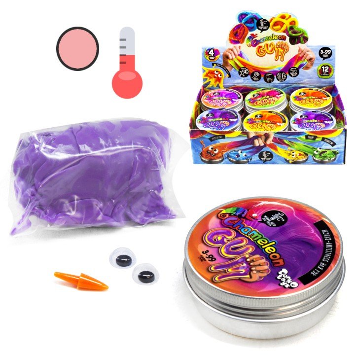 Жуйка для рук "Хамелеон", фіолетовий → рожевий (укр)