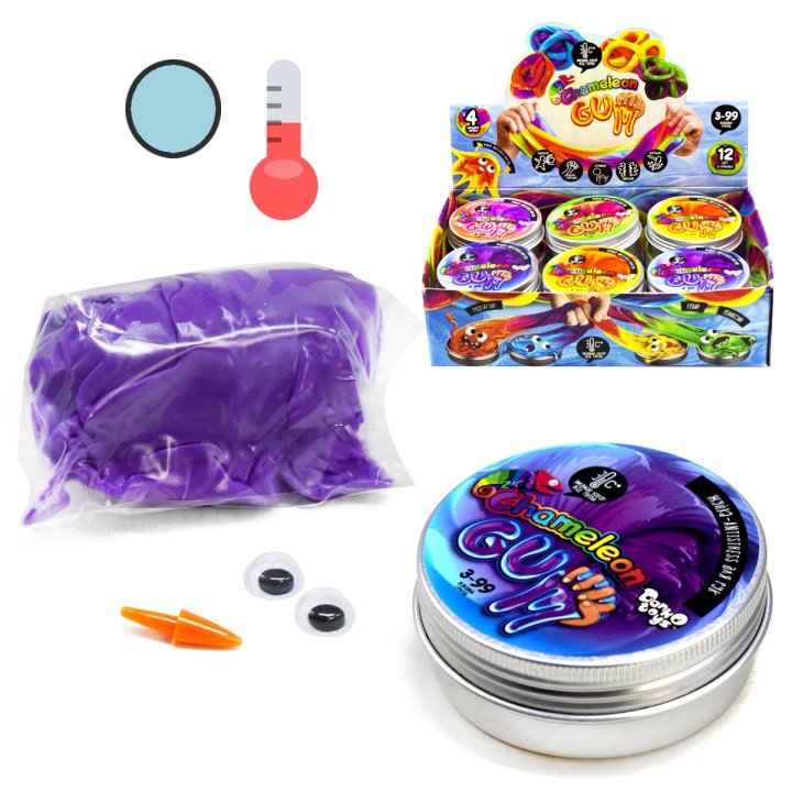 Жуйка для рук "Хамелеон", фіолетовий → блакитний (укр)