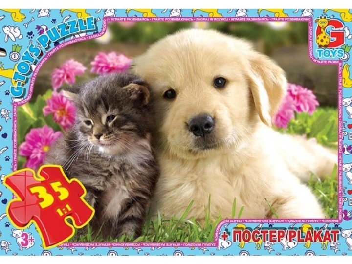 Пазли "Домашні вихованці", 35 їв