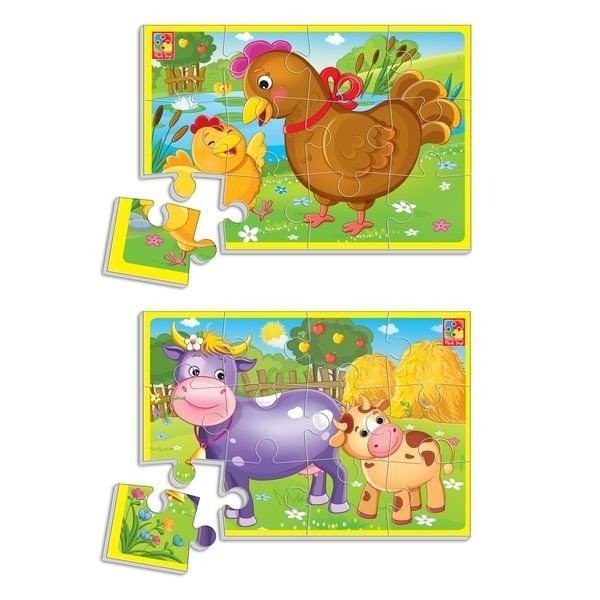 М'які пазли А5 "Тварини ферми" (укр)