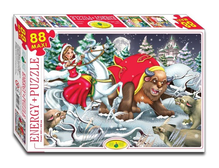 Пазли "Красуня і чудовисько", 88 елементів