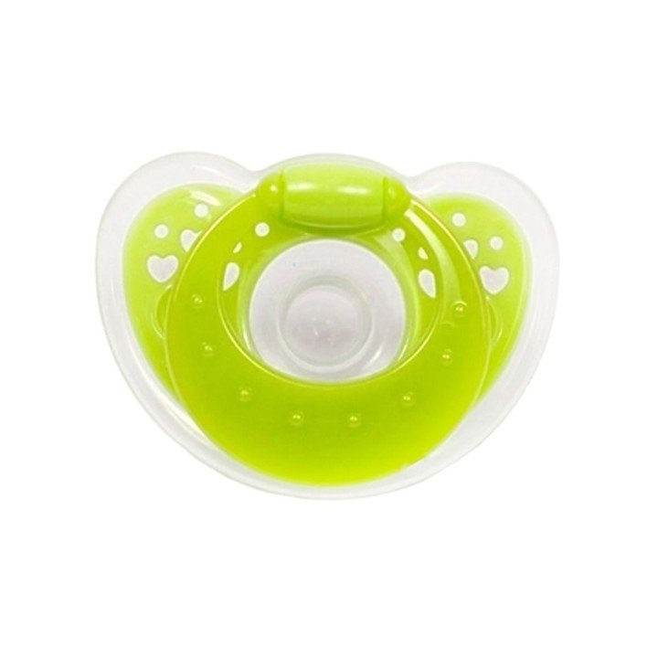 Пустушка силіконова кругла від 3 місяців (салатовий)