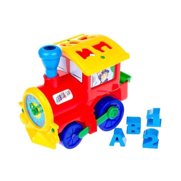 Сортер- паровоз "Сонечко" (червоний)