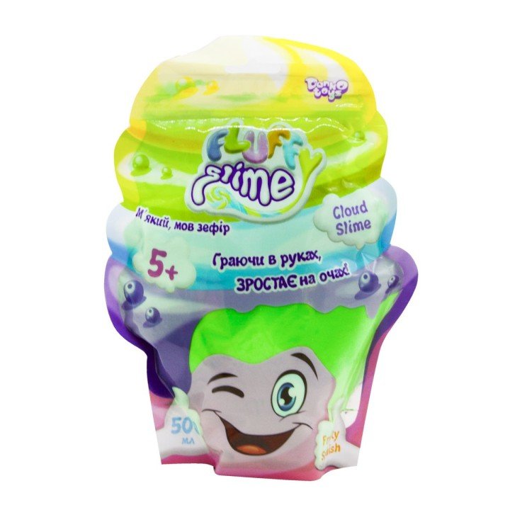 Слайм Fluffy Slime укр 500 г зелений