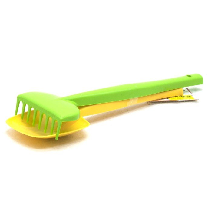 Пісочний набір "Лопатка та граблі" жовтий