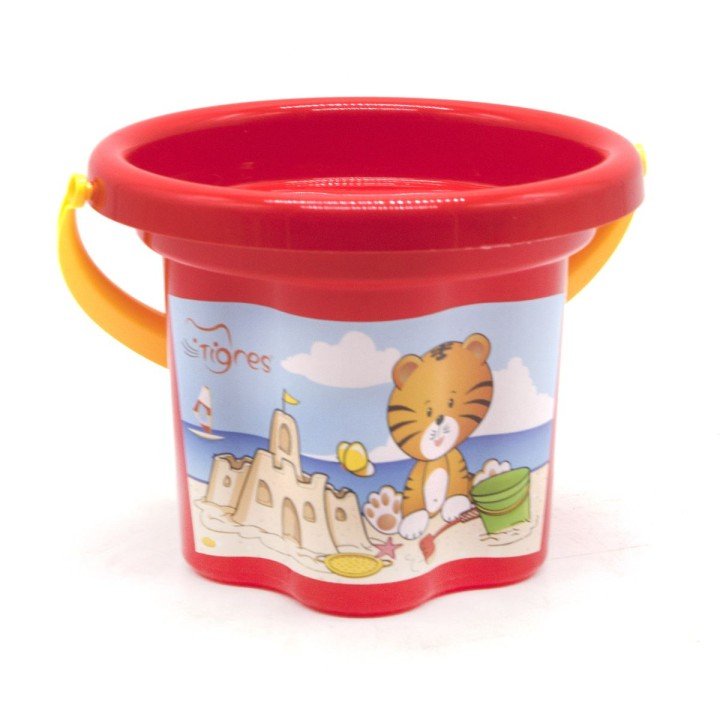 Відро пластикове "Квіточка", 1,5 л червоне