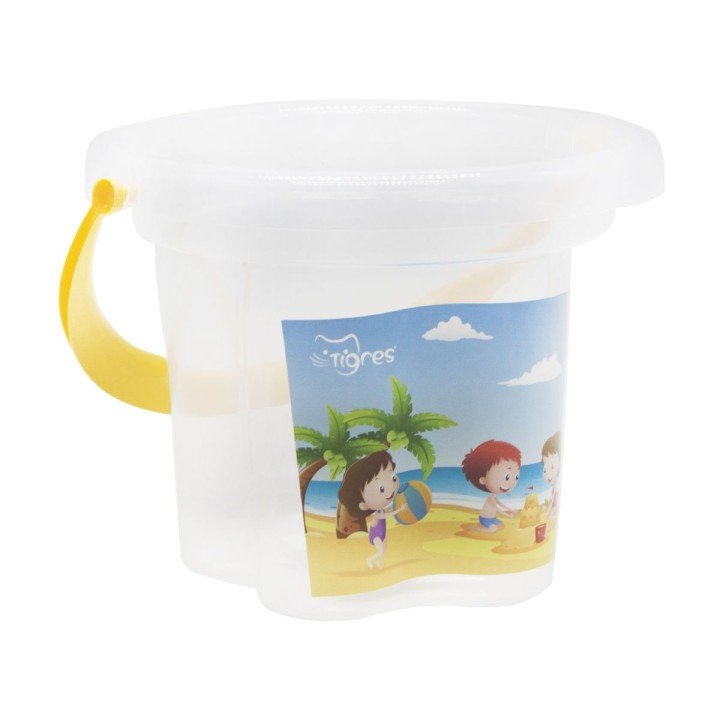 Відро пластикове "Квіточка", 1,5 л прозоре