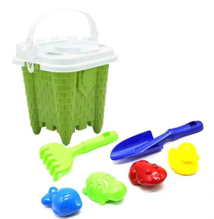 Дитячий пісочний набір "Вежа" зелений