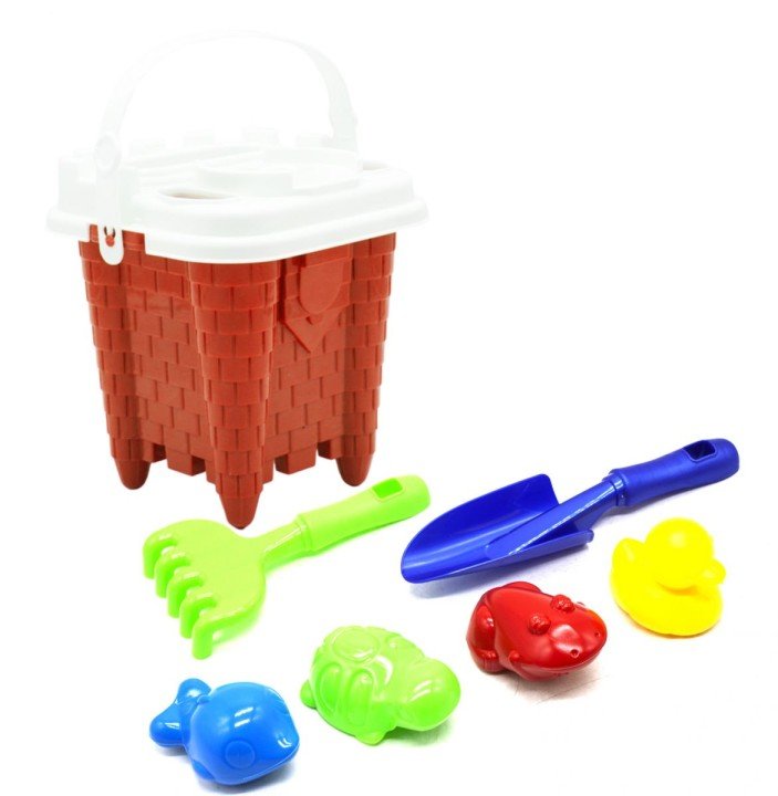 Дитячий пісочний набір "Вежа" червоний