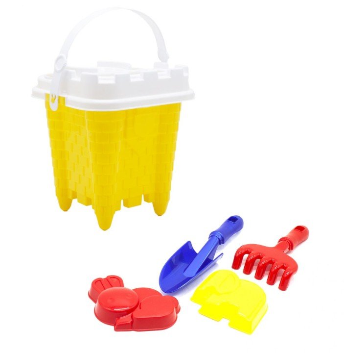 Дитячий пісочний набір "Вежа" жовтий