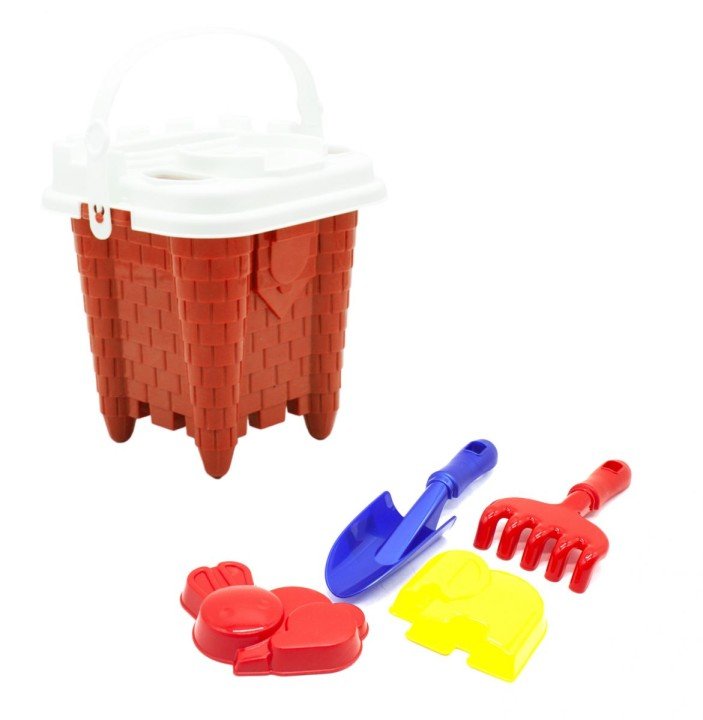 Дитячий пісочний набір "Вежа" червоний