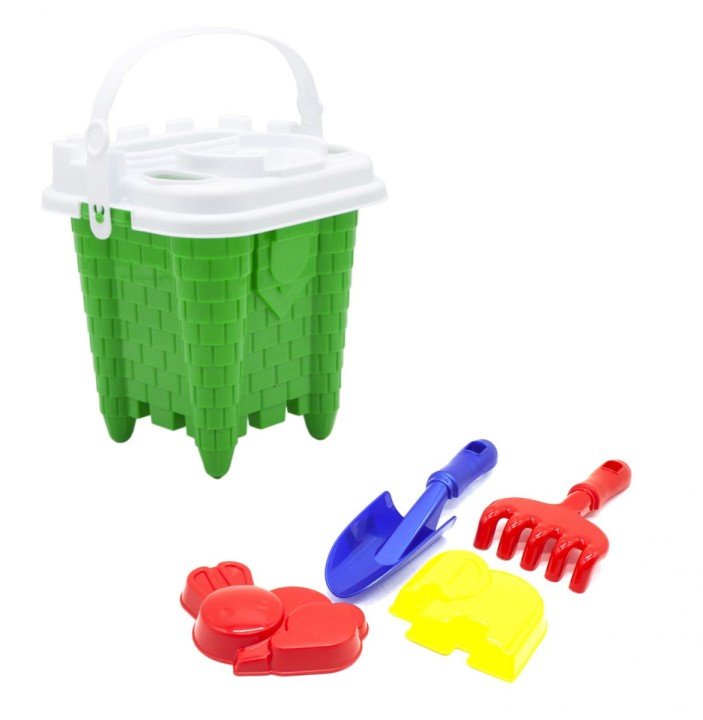 Дитячий пісочний набір "Вежа" зелений