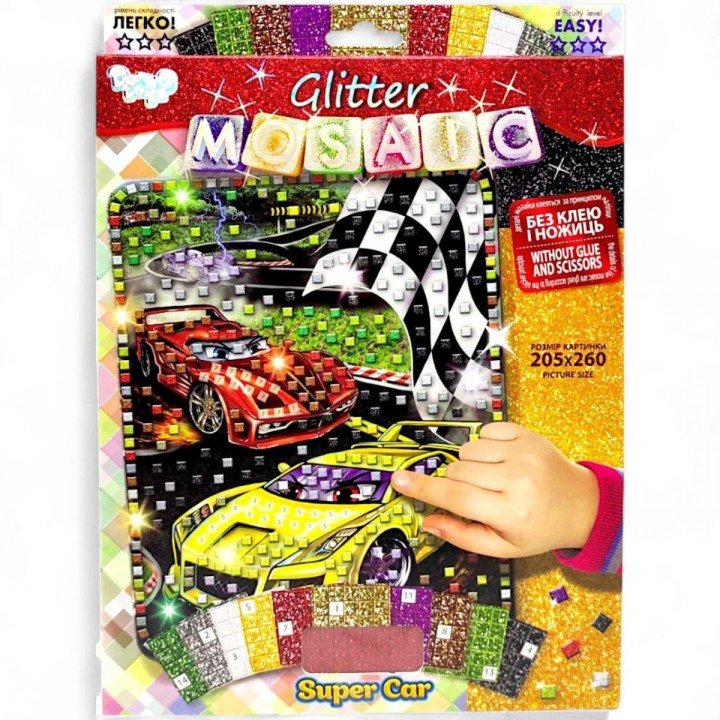 Набір для творчості "Блискуча мозаїка: Тачки"