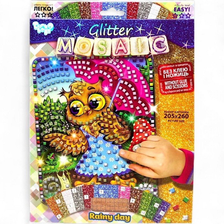 Набір для творчості "Блискуча мозаїка: Сова"