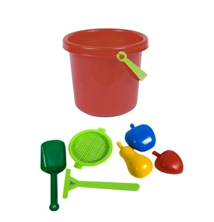 Набір для гри з піском "Волошка", червоний