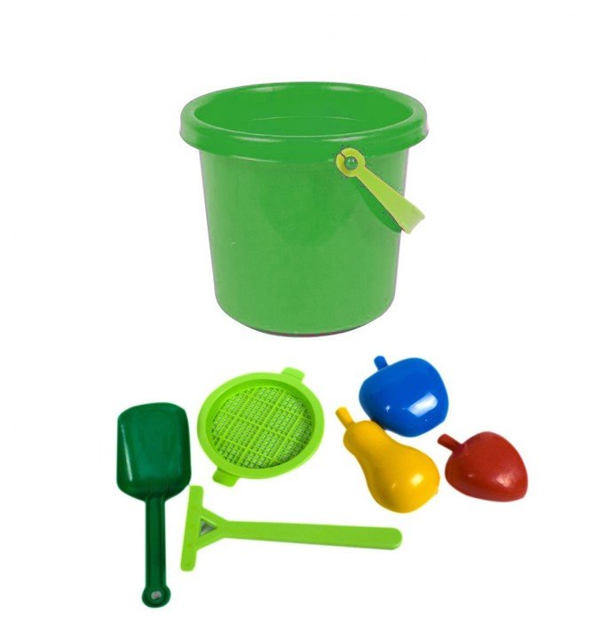 Набір для гри з піском "Волошка", зелений
