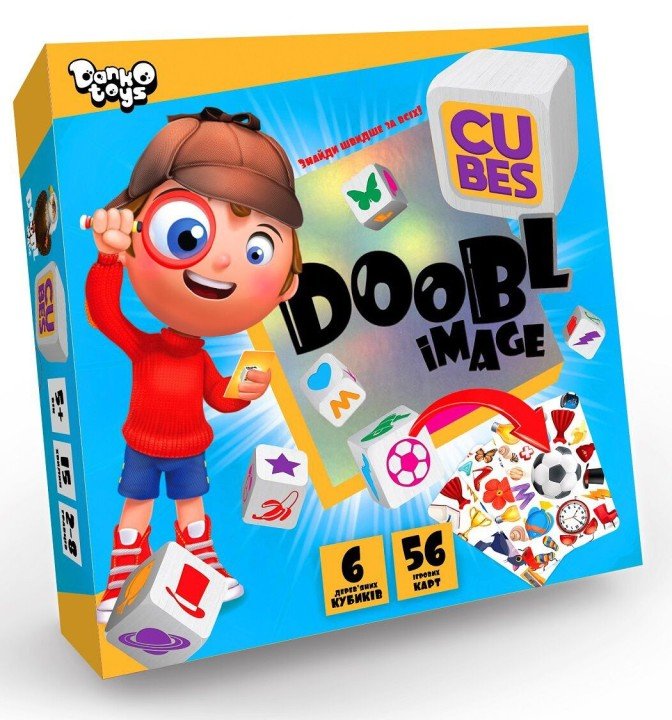 Настільна гра "Doobl Image Cubes", укр