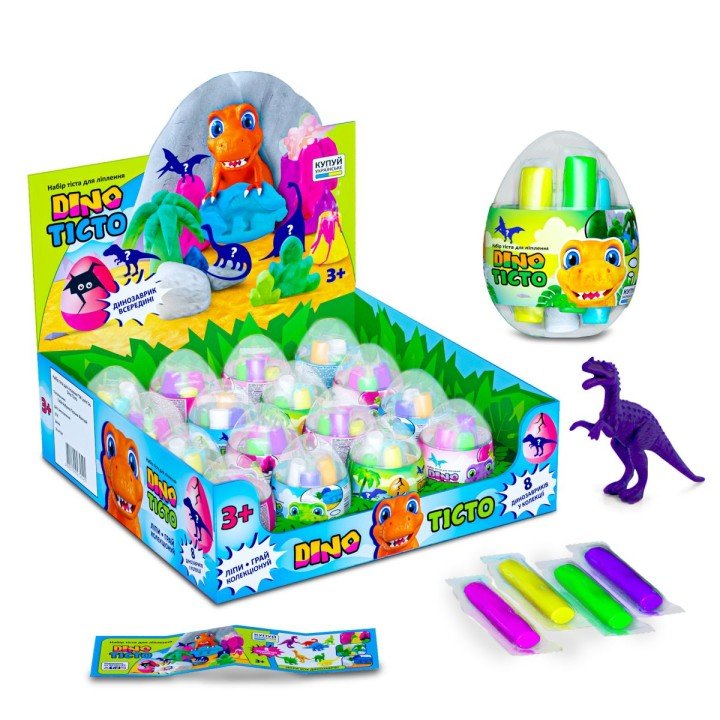 Набір тіста для ліплення у яйці  Lovin'Do "Dino тісто"