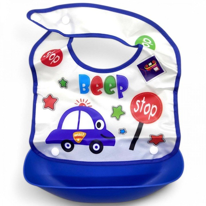 Слинявчик з кишенькою, синій