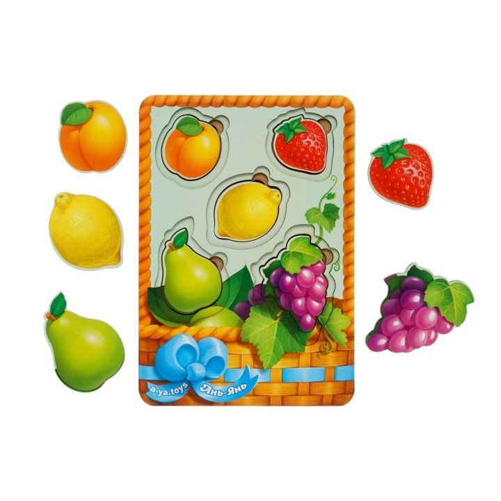 Вкладиші більше-менше "Кошик з фруктами 2"