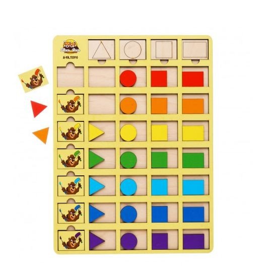 Сортер-вкладиш "Бобри-маляри"