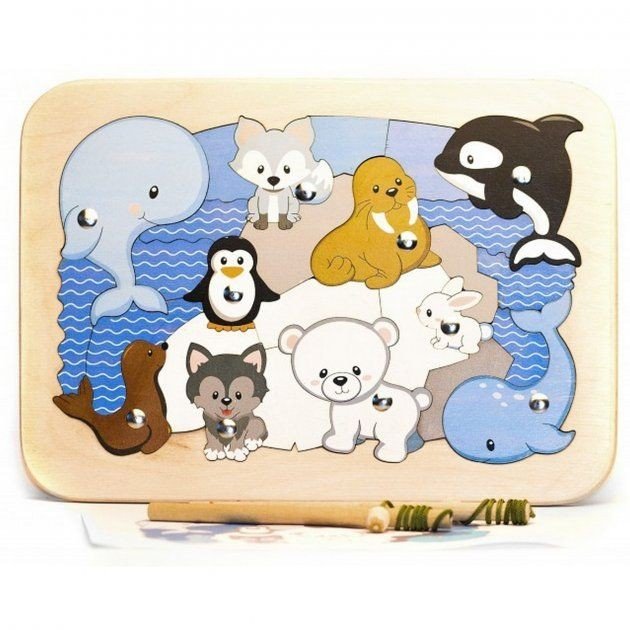 Фанерний еко-пазл "Арктика"