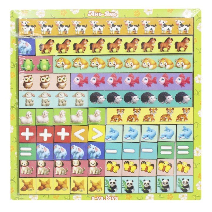 Сортер "Математичні сходи: Тварини"