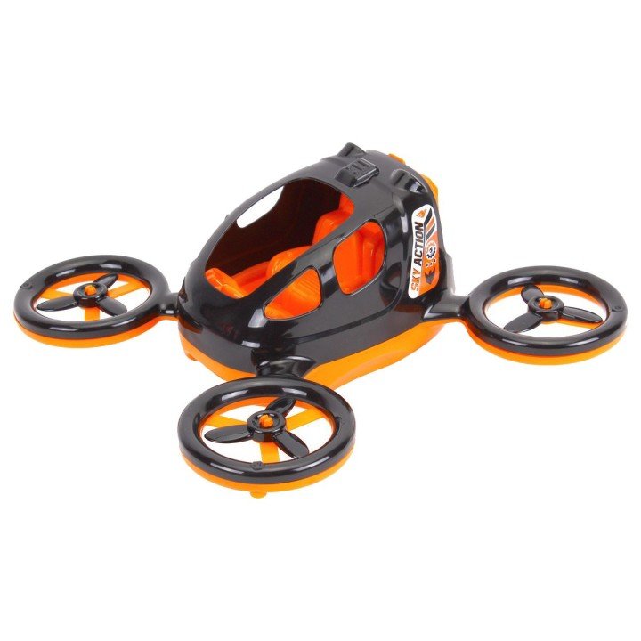 Пластикова машинка "Квадрокоптер", помаранчевий