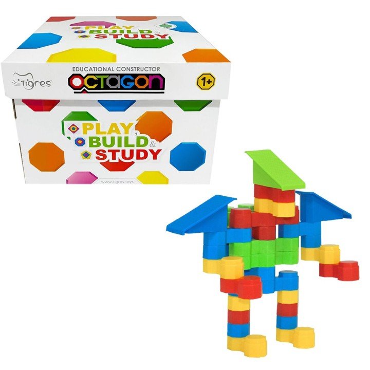Конструктор "Octagon" (88 ел, в коробці), Tigres