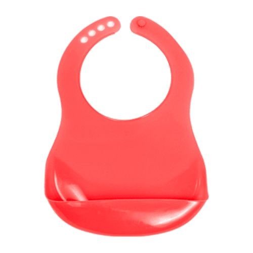 Фартух нагрудний з кишенею на застібці (червоний)