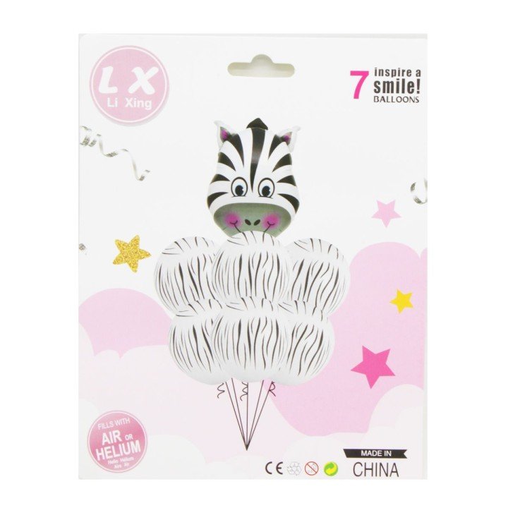 Набір надувних куль "Зебра"