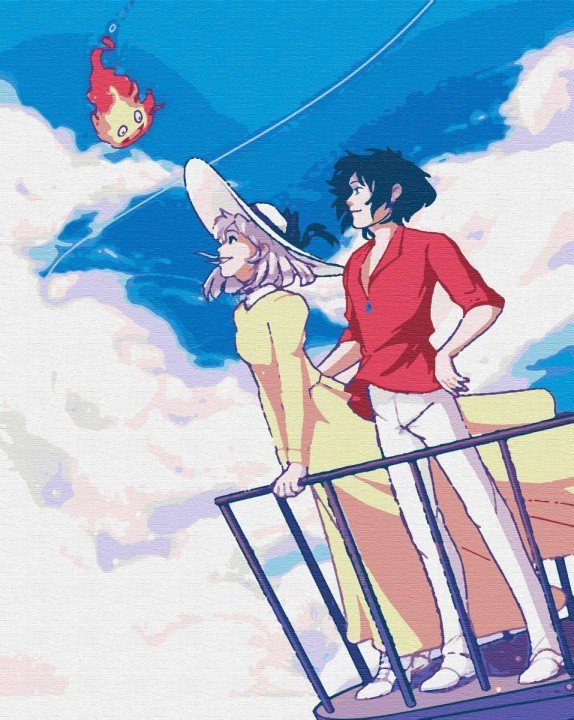 Картина за номерами "Аніме. Ходячий замок Хаула"