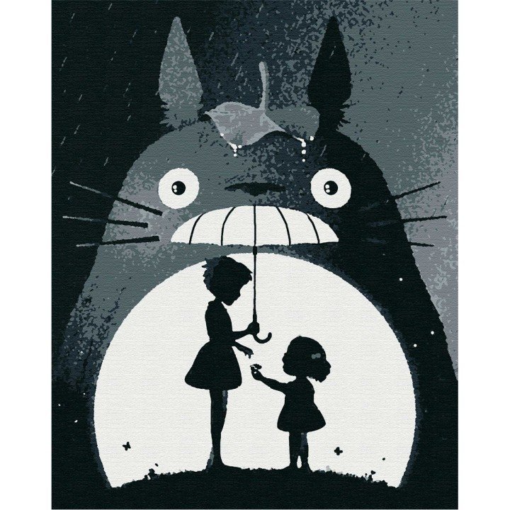 Картина за номерами "Аніме. Тоторо"