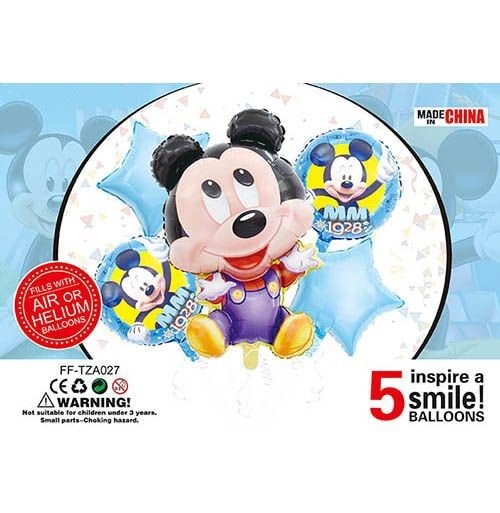 Набір фольгованих кульок "Міккі Маус"