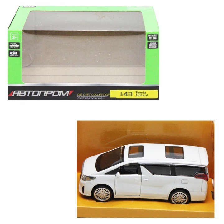 Машина АВТОПРОМ "Toyota Alphard", білий