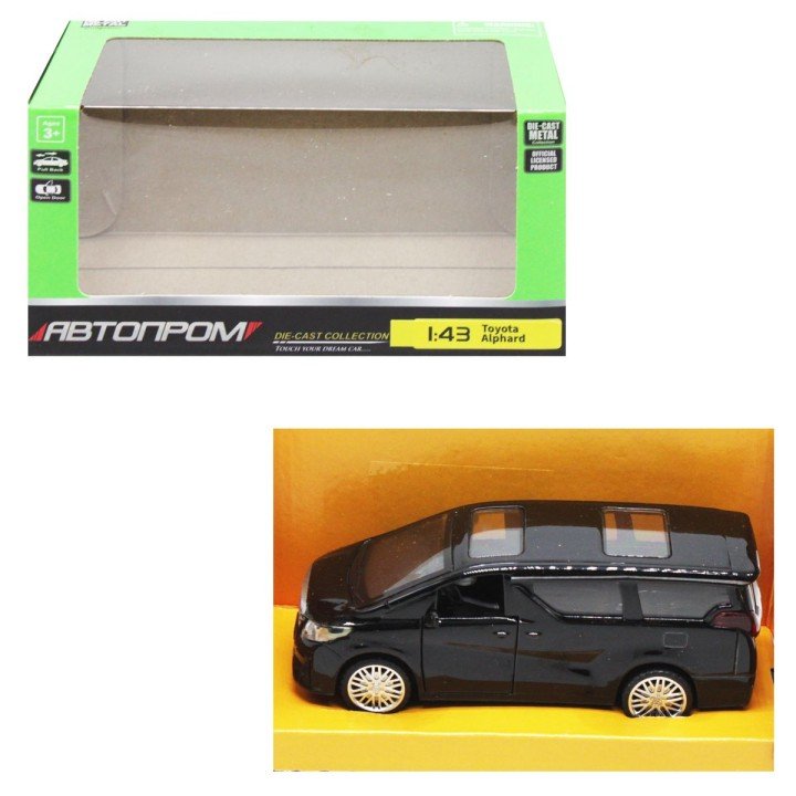 Машина АВТОПРОМ "Toyota Alphard", чорний