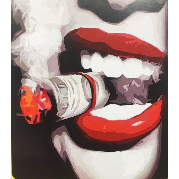 Картина за номерами "Сигара та червона помада" ★★★