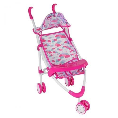 Коляска для ляльок "Хмарки", рожева