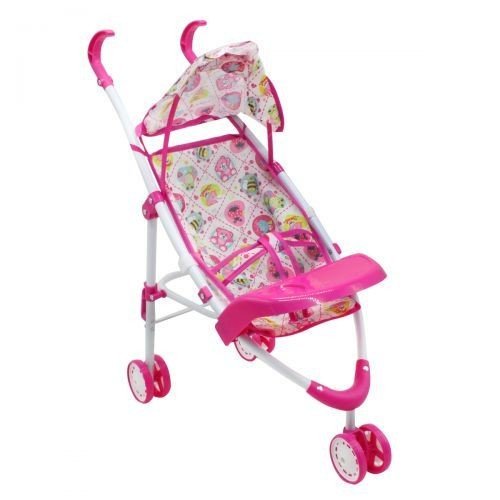 Коляска для ляльок "Совушки", рожева
