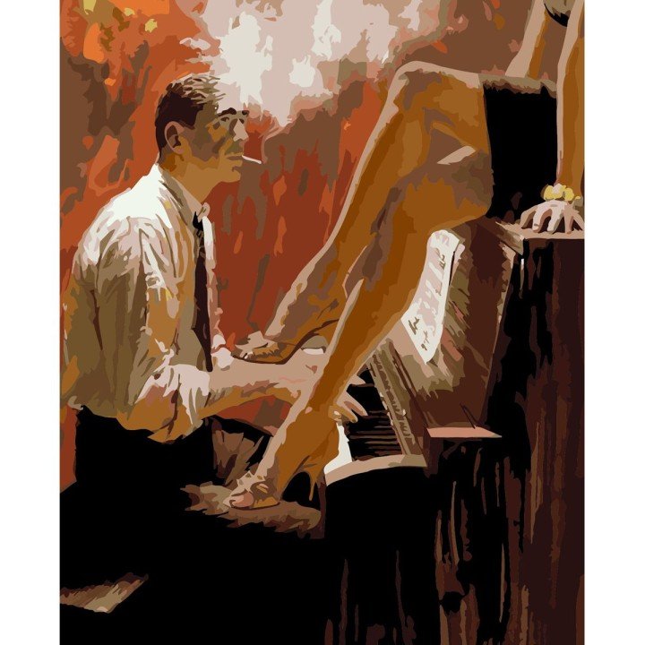 Картина за номерами "Біля роялю"