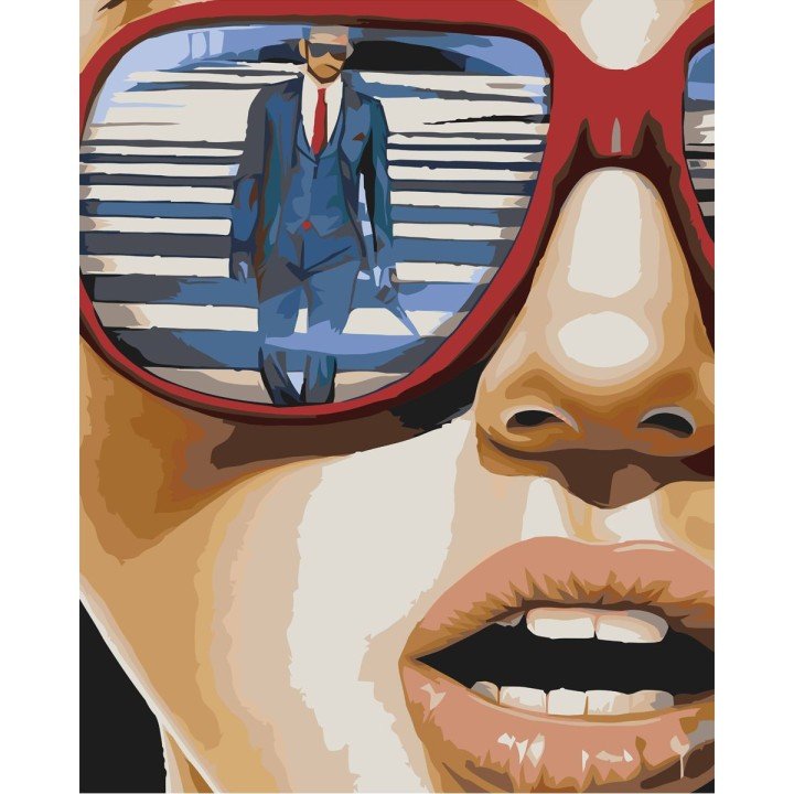 Картина по номерах 0123 ОРТ Відображення Джентльмена  40*50